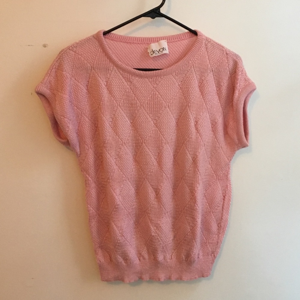 VTG Made in USA Devon Short Sleeve Sweater